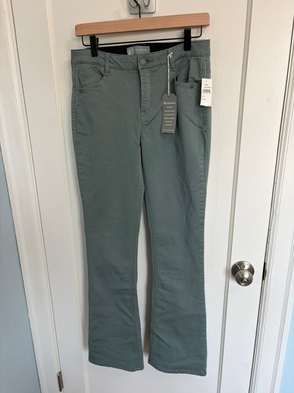 NWT $84 Wit & Wisdom "Ab"solution Blue Spruce Jeans Sz 6